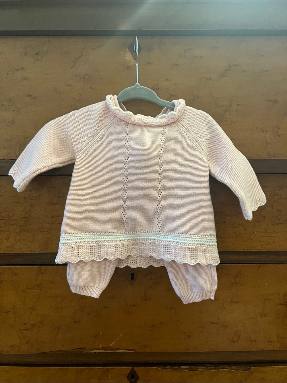Little Me Pink Sweater Set